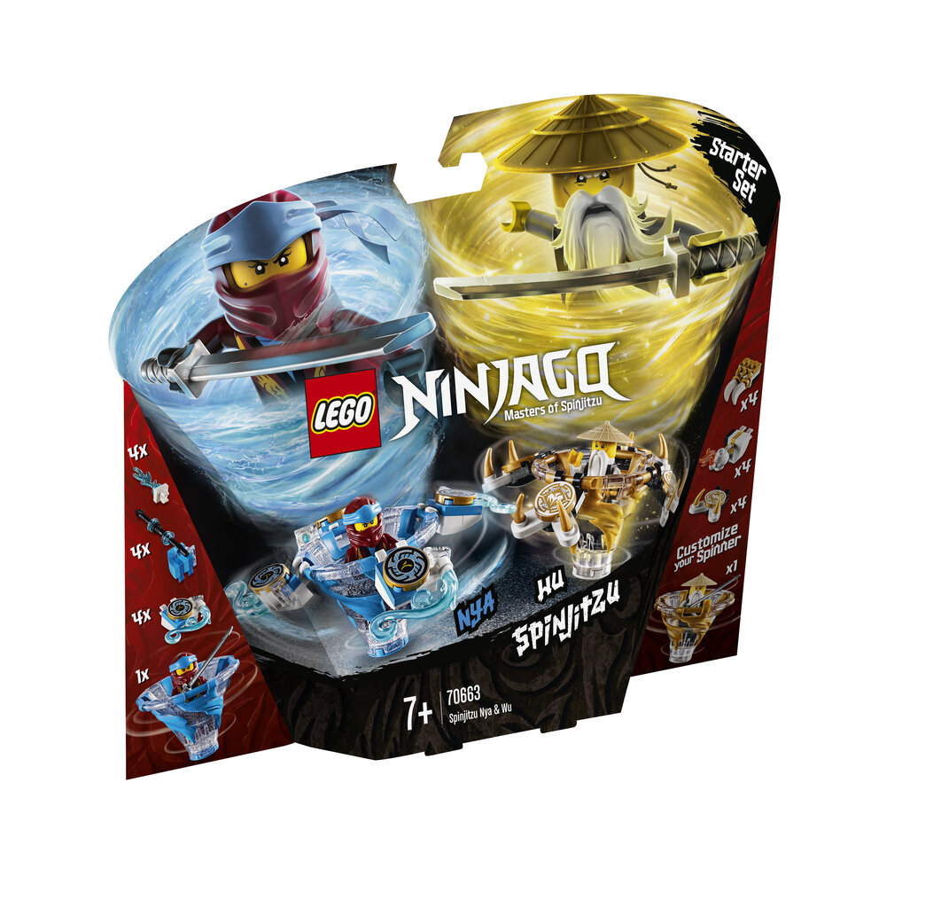 70663 LEGO® NINJAGO Spinjitzu Nya ja Wu hinta ja tiedot | LEGOT ja rakennuslelut | hobbyhall.fi