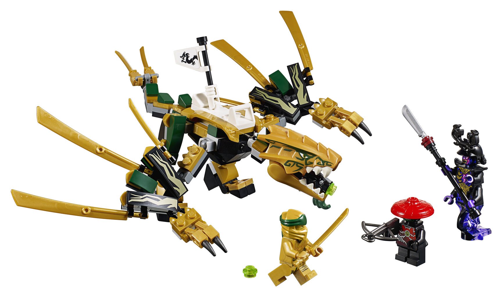 70666 LEGO® NINJAGO Kultainen lohikäärme hinta ja tiedot | LEGOT ja rakennuslelut | hobbyhall.fi