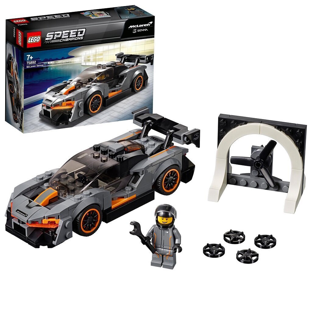 75892 LEGO® Speed ​​​​Champions McLaren Senna hinta ja tiedot | LEGOT ja rakennuslelut | hobbyhall.fi