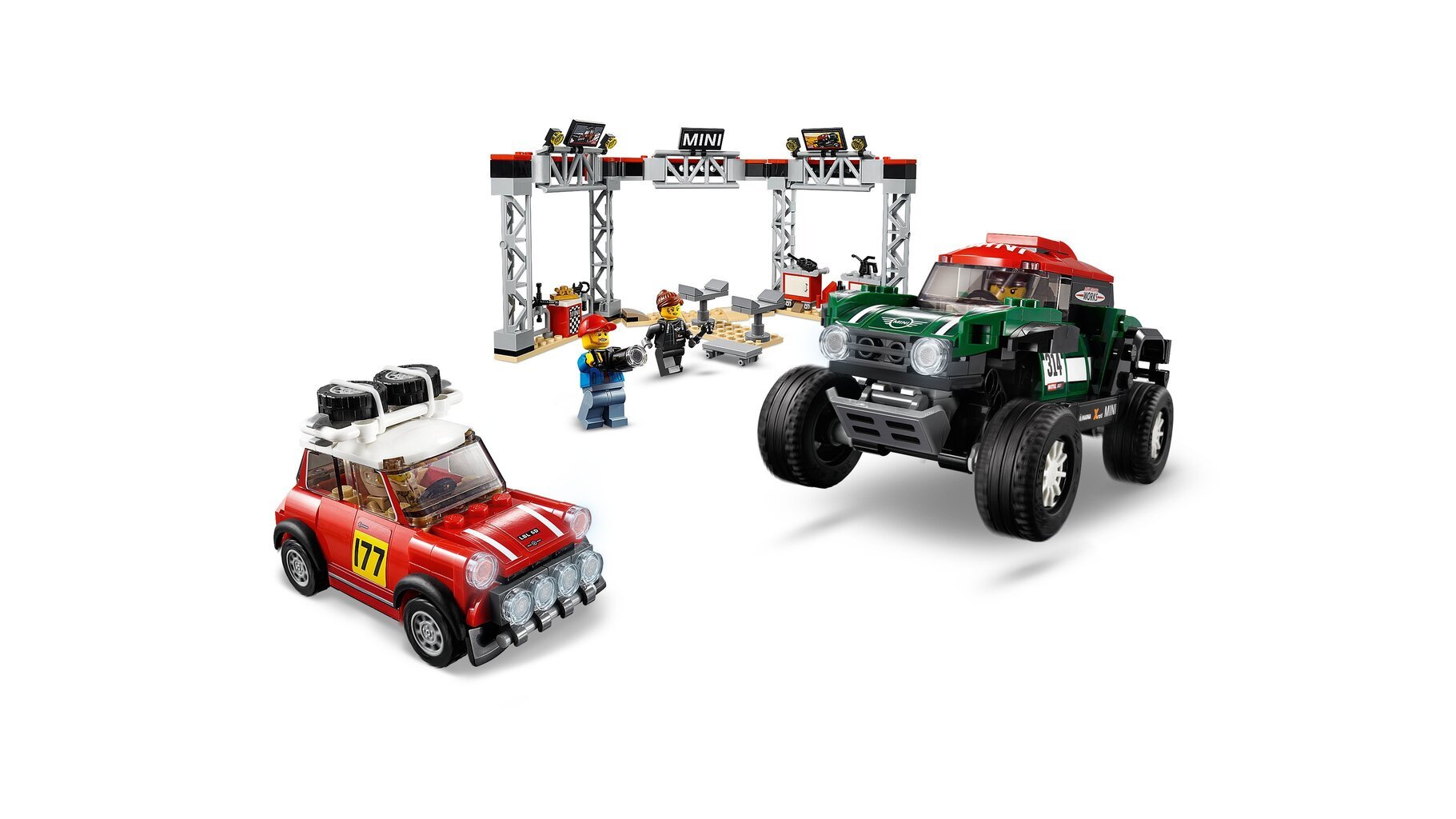 75894 LEGO® Speed Champions 1967 Mini Cooper S Rally ja 2018 MINI John Cooper Works Buggy hinta ja tiedot | LEGOT ja rakennuslelut | hobbyhall.fi