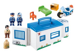 9382 PLAYMOBIL® 1.2.3, poliisilaitos hinta ja tiedot | LEGOT ja rakennuslelut | hobbyhall.fi