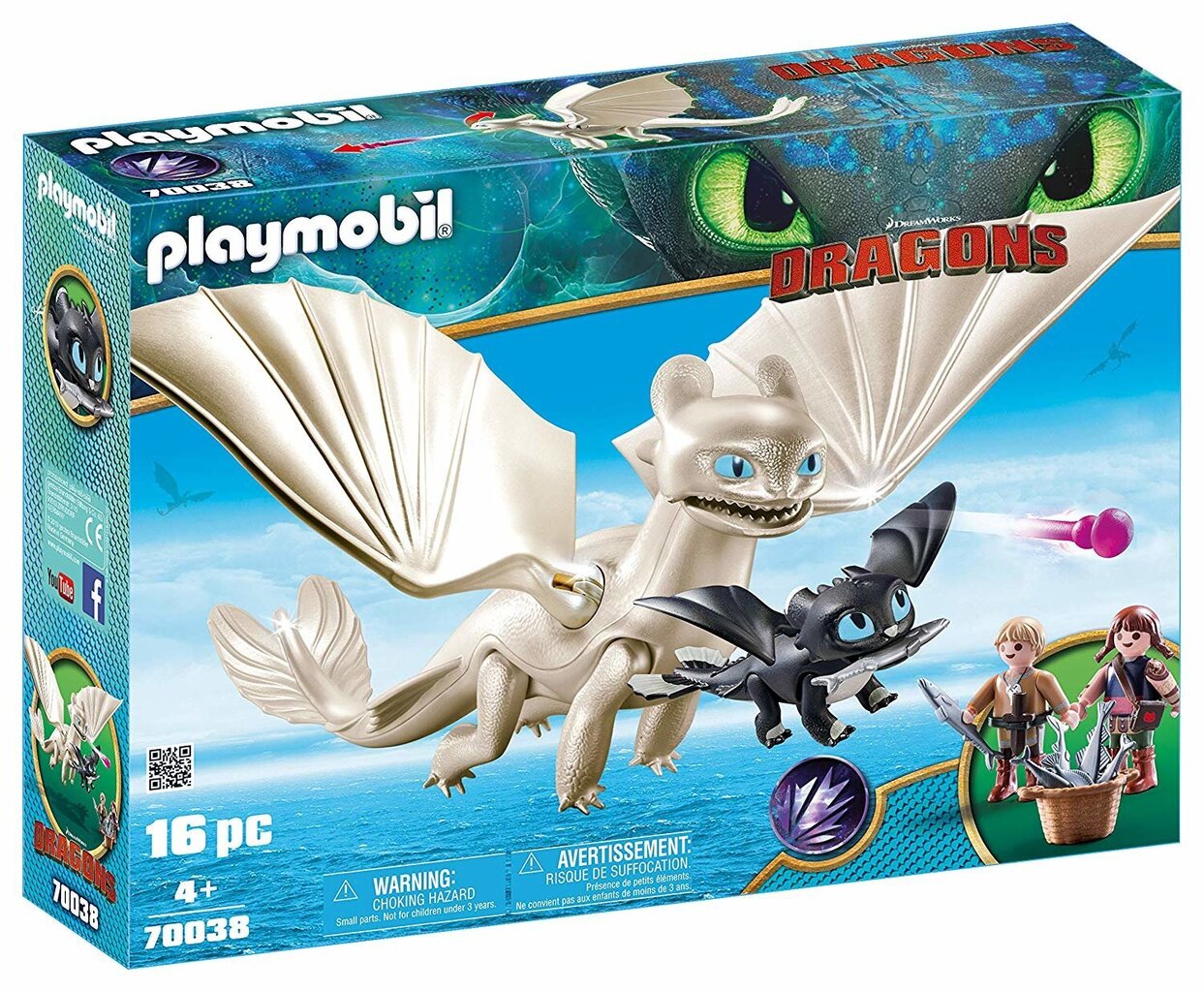 Leikki setti 70038 PLAYMOBIL® Dragon, Valkoinen lohikäärme lasten kanssa hinta ja tiedot | LEGOT ja rakennuslelut | hobbyhall.fi