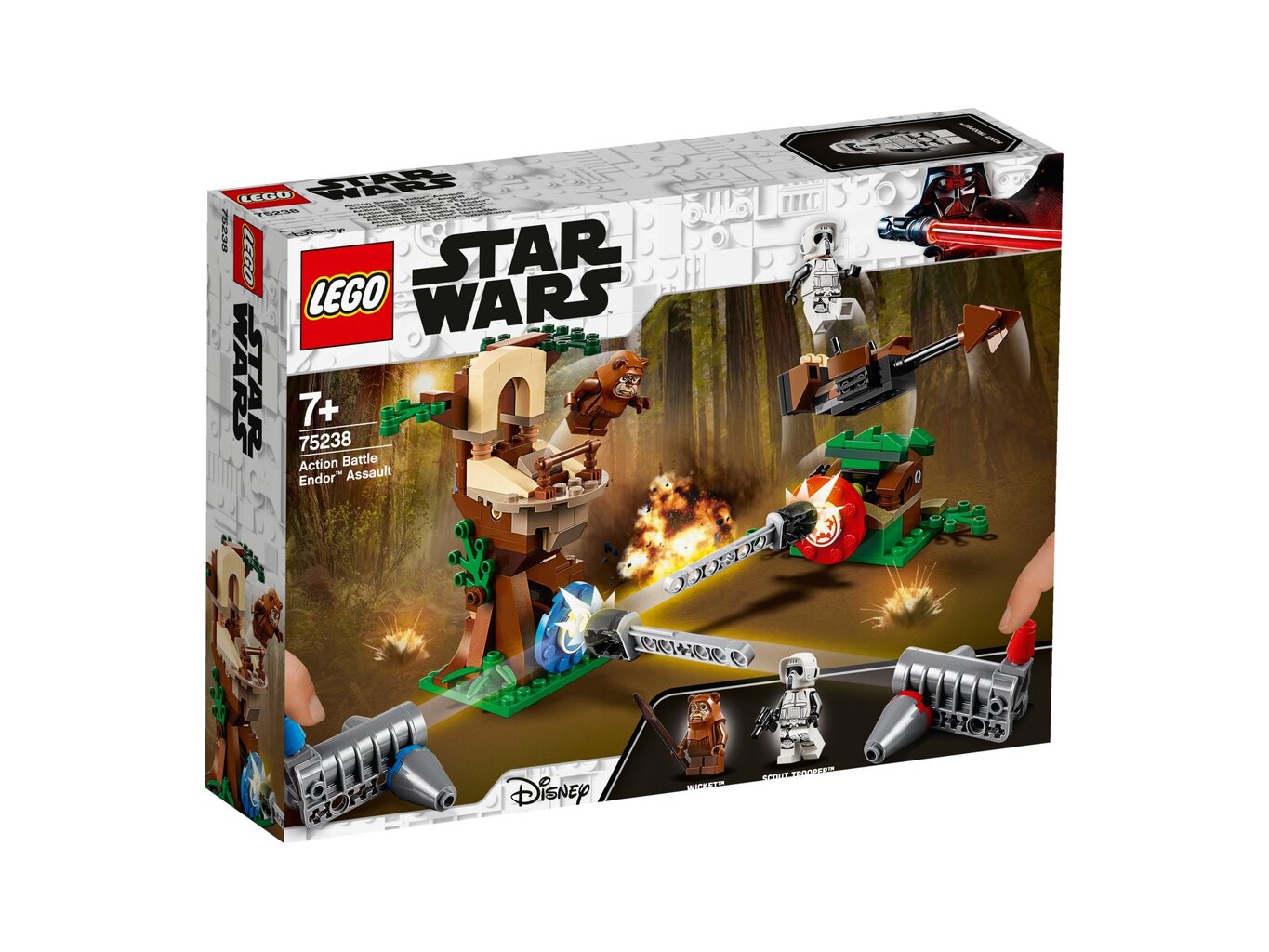 75238 LEGO® Star Wars Action Battle Endor Attack hinta ja tiedot | LEGOT ja rakennuslelut | hobbyhall.fi