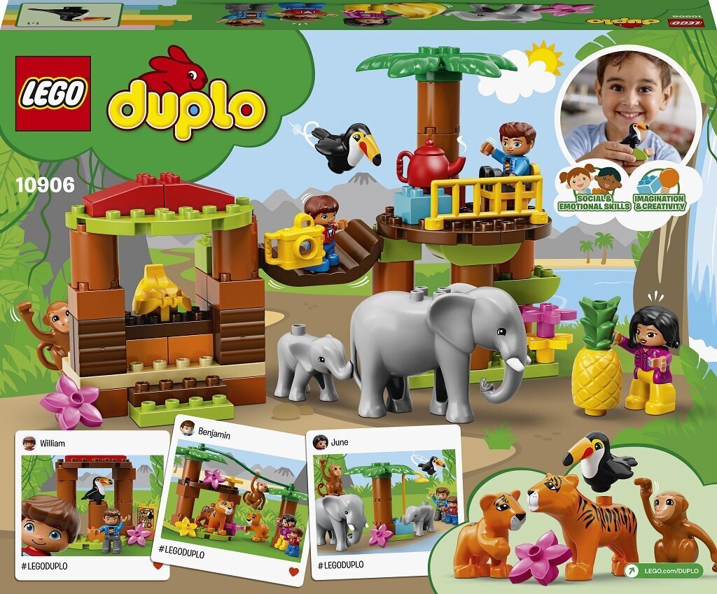 10906 LEGO® DUPLO trooppinen saari hinta ja tiedot | LEGOT ja rakennuslelut | hobbyhall.fi