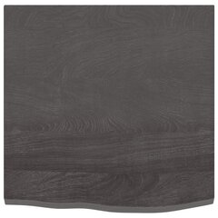Seinähylly tummanruskea 60x60x2 cm käsitelty täystammi hinta ja tiedot | Hyllyt | hobbyhall.fi