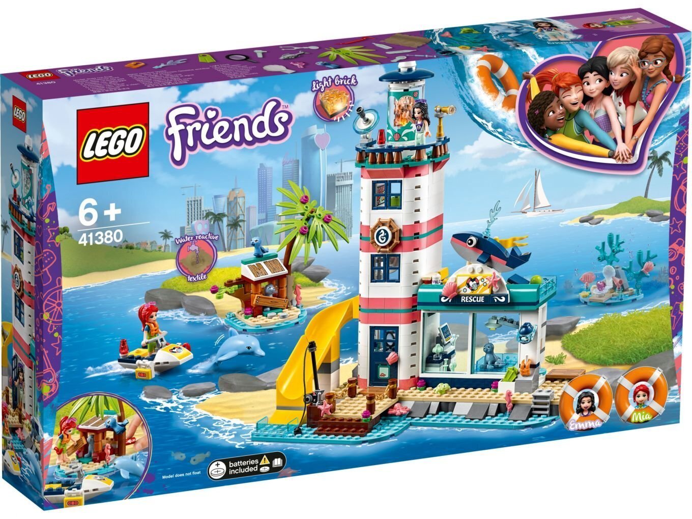 41380 LEGO® Friends Majakan pelastuskeskus hinta ja tiedot | LEGOT ja rakennuslelut | hobbyhall.fi