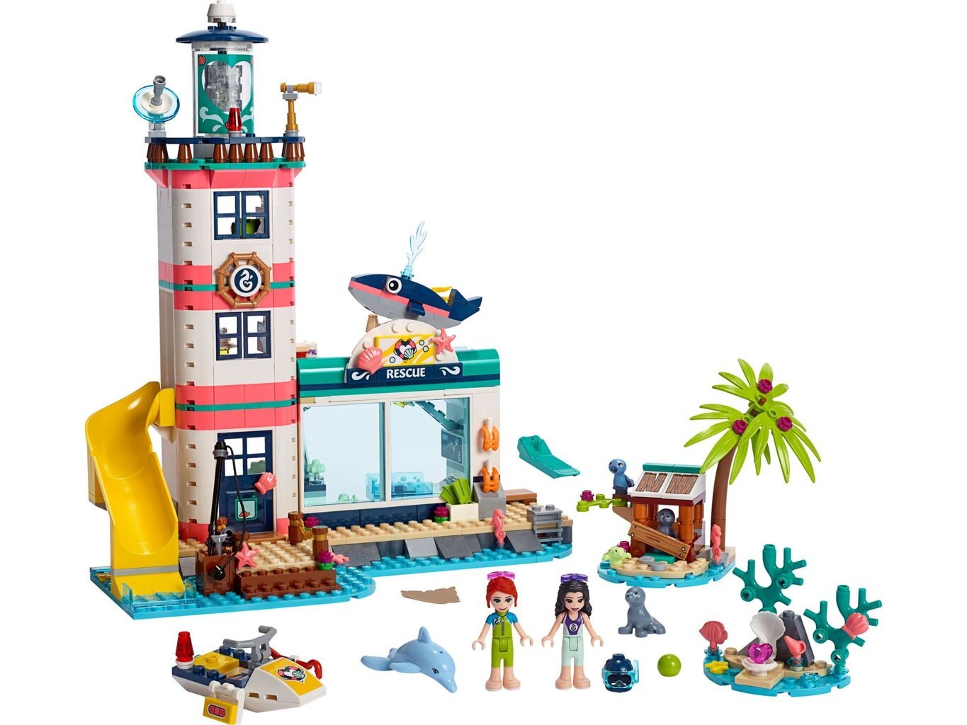 41380 LEGO® Friends Majakan pelastuskeskus hinta ja tiedot | LEGOT ja rakennuslelut | hobbyhall.fi