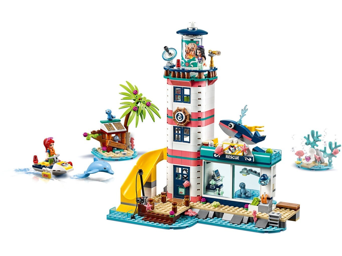 41380 LEGO® Friends Majakan pelastuskeskus hinta ja tiedot | LEGOT ja rakennuslelut | hobbyhall.fi