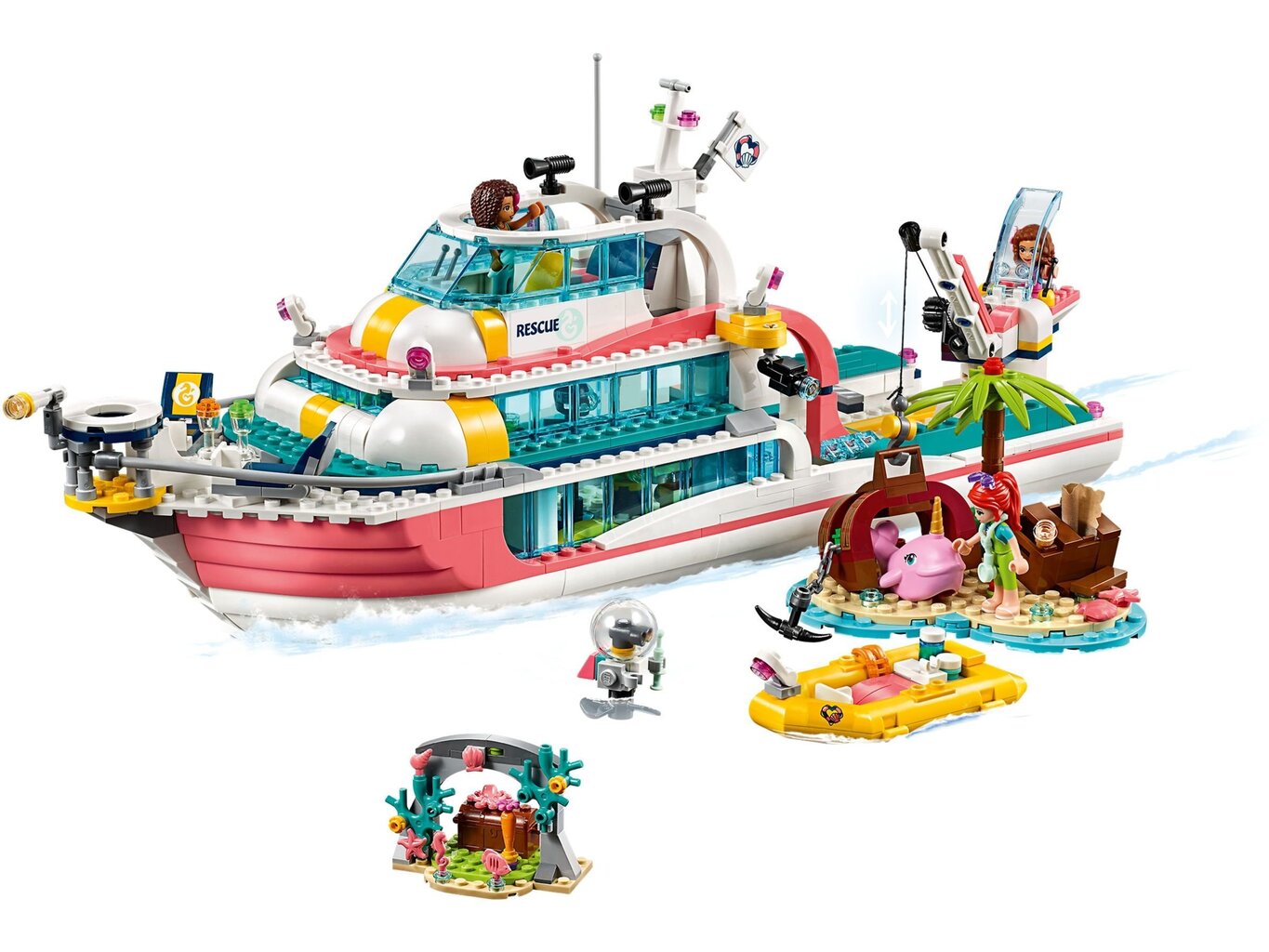 41381 LEGO® Friends pelastusvenesarja hinta ja tiedot | LEGOT ja rakennuslelut | hobbyhall.fi