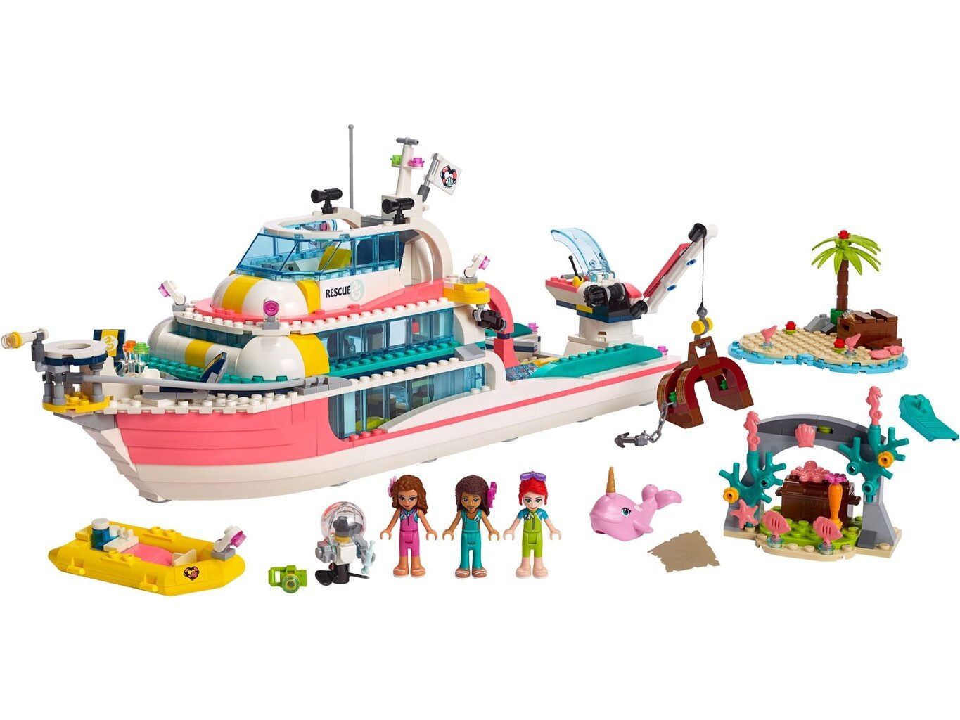 41381 LEGO® Friends pelastusvenesarja hinta ja tiedot | LEGOT ja rakennuslelut | hobbyhall.fi