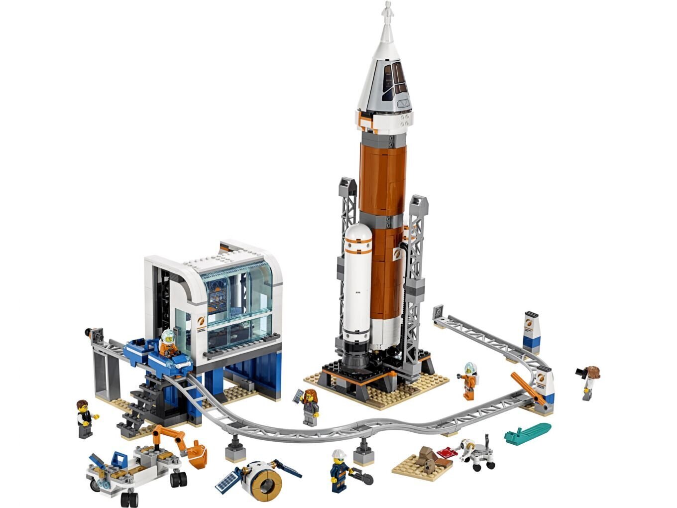 60228 LEGO® City Ulkoavaruuden raketti ja laukaisun valvomo hinta ja tiedot | LEGOT ja rakennuslelut | hobbyhall.fi