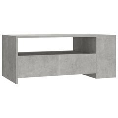 Sohvapöytä betoninharmaa 102x55x42 cm tekninen puu hinta ja tiedot | Sohvapöydät | hobbyhall.fi