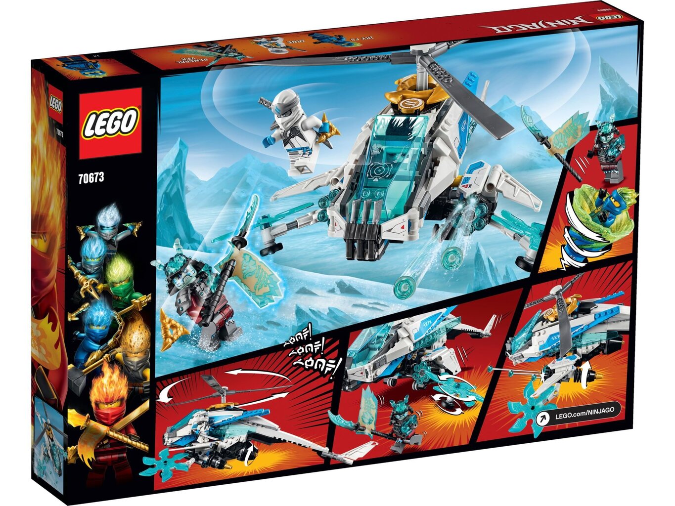 70673 LEGO® NINJAGO helikopteri Shuriken hinta ja tiedot | LEGOT ja rakennuslelut | hobbyhall.fi