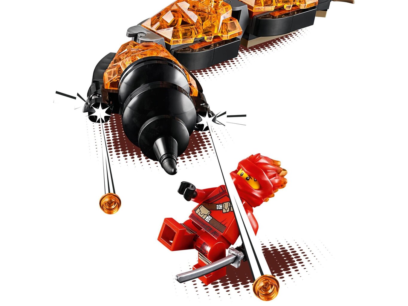 70674 LEGO® NINJAGO Tulihammas hinta ja tiedot | LEGOT ja rakennuslelut | hobbyhall.fi