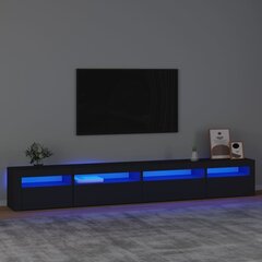 TV-taso LED-valoilla musta 270x35x40 cm hinta ja tiedot | TV-tasot | hobbyhall.fi