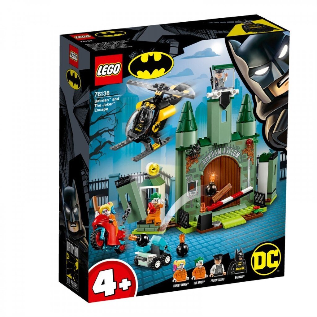 76138 LEGO® Super Heroes Batman ja Jokeri pakenevat pakoon hinta ja tiedot | LEGOT ja rakennuslelut | hobbyhall.fi