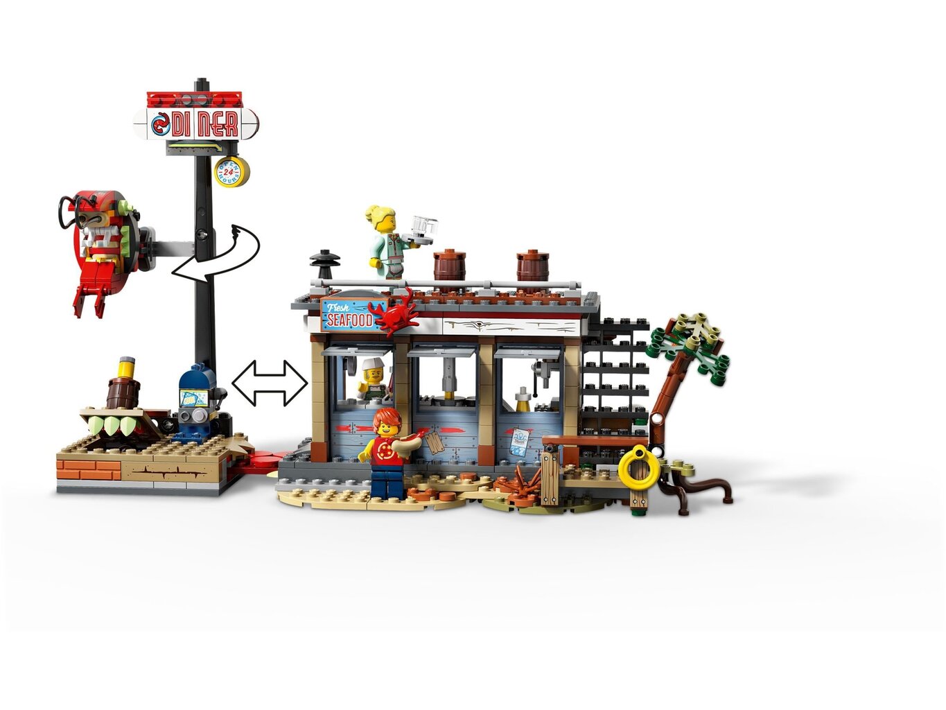 70422 LEGO® Hidden Side ravintolan hyökkäyspeli hinta ja tiedot | LEGOT ja rakennuslelut | hobbyhall.fi