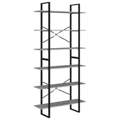 Korkea kaappi betoninharmaa 100x30x210 cm lastulevy hinta ja tiedot | Hyllyt | hobbyhall.fi