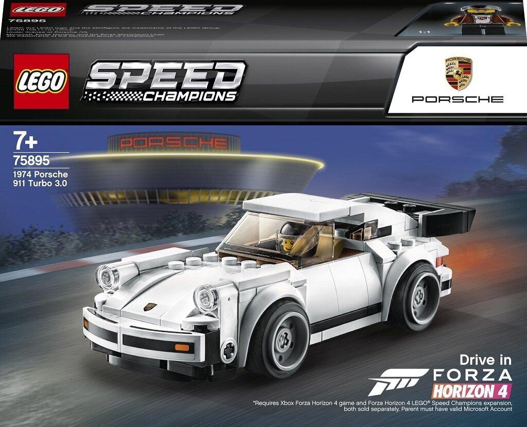 75895 LEGO® Speed Champions 1974 Porsche 911 Turbo 3.0 hinta ja tiedot | LEGOT ja rakennuslelut | hobbyhall.fi