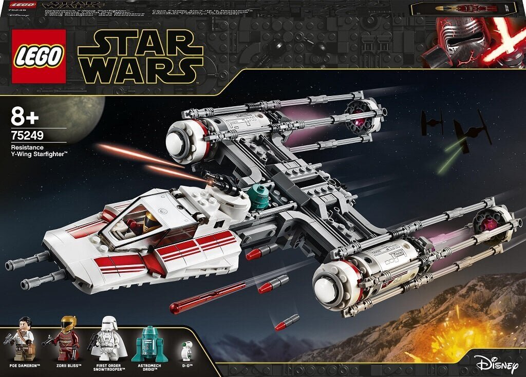 75249 LEGO® Star Wars Vastarinnan Y-siipinen tähtihävittäjä hinta ja tiedot | LEGOT ja rakennuslelut | hobbyhall.fi