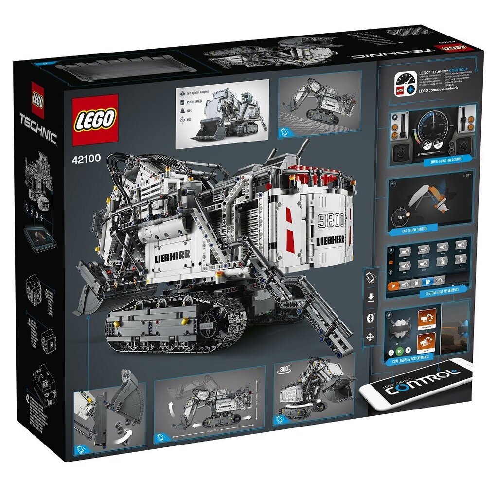 42100 LEGO® Technic Liebherr R 9800 kaivinkone hinta ja tiedot | LEGOT ja rakennuslelut | hobbyhall.fi