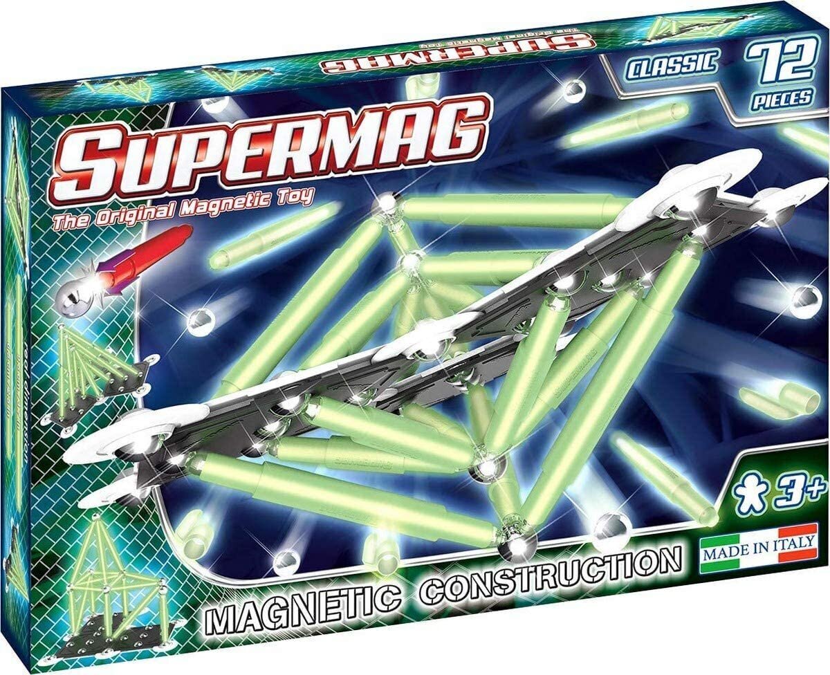 Magneettinen rakennussetti Supermag, 72 osaa hinta ja tiedot | LEGOT ja rakennuslelut | hobbyhall.fi