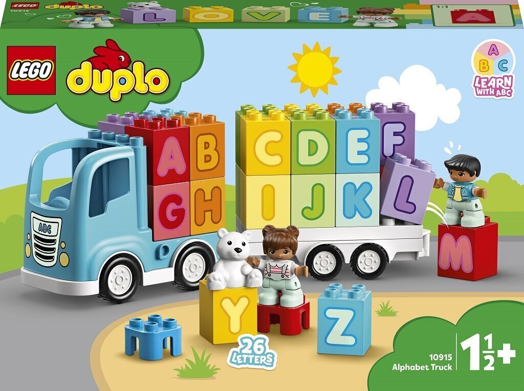 10915 LEGO® DUPLO Aakkosauto hinta ja tiedot | LEGOT ja rakennuslelut | hobbyhall.fi