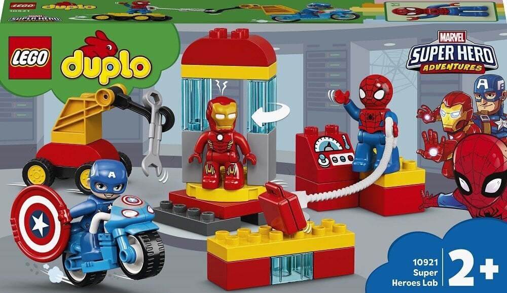 10921 LEGO® Supersankarien laboratorio hinta ja tiedot | LEGOT ja rakennuslelut | hobbyhall.fi