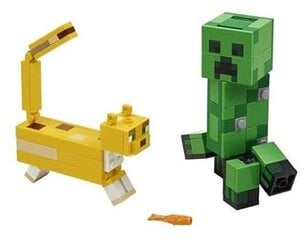 21156 LEGO® Minecraft Creeper ja Ocelotti hinta ja tiedot | LEGOT ja rakennuslelut | hobbyhall.fi