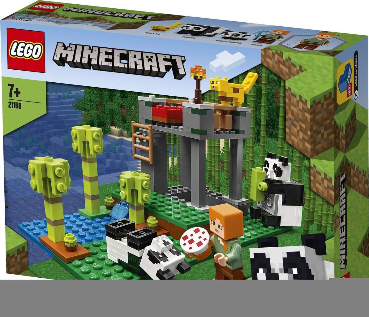 21158 LEGO® Minecraft Pandahoitola hinta ja tiedot | LEGOT ja rakennuslelut | hobbyhall.fi