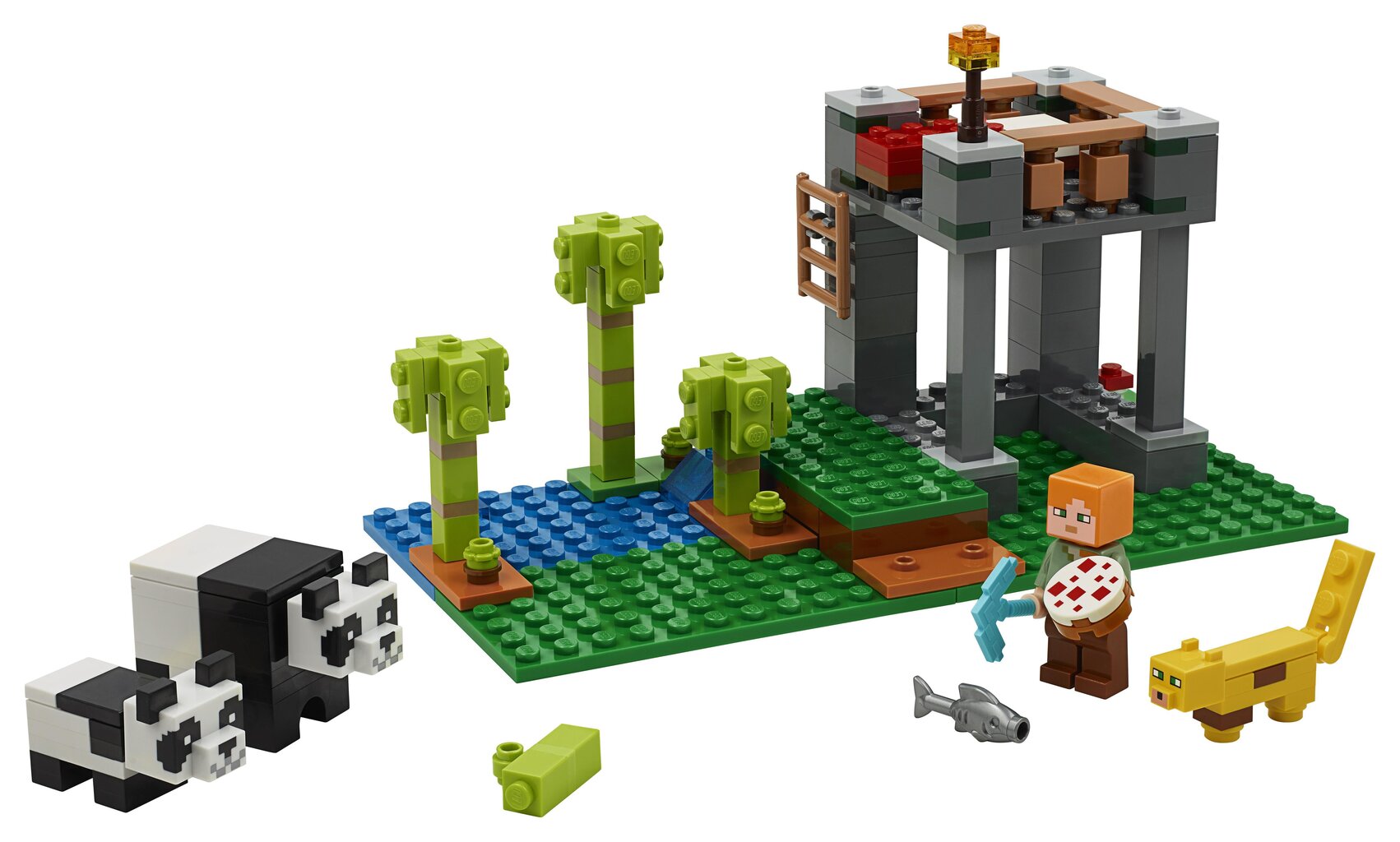 21158 LEGO® Minecraft Pandahoitola hinta ja tiedot | LEGOT ja rakennuslelut | hobbyhall.fi