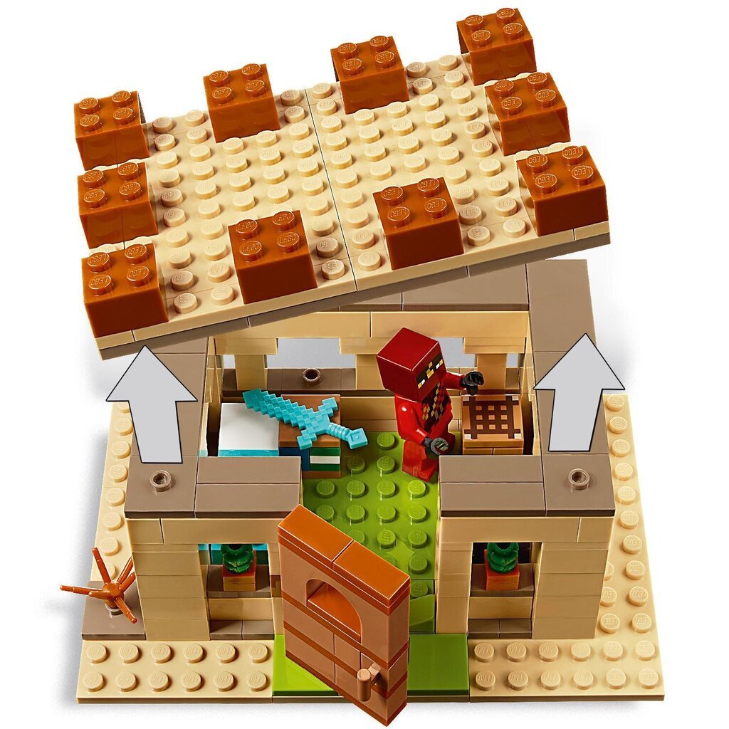 21160 LEGO® Minecraft Illagerien hyökkäys hinta ja tiedot | LEGOT ja rakennuslelut | hobbyhall.fi