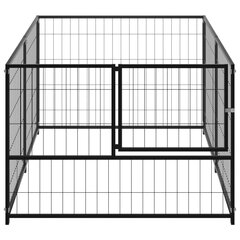 Koiranhäkki musta 200x100x70 cm teräs hinta ja tiedot | Pedit ja pesät | hobbyhall.fi