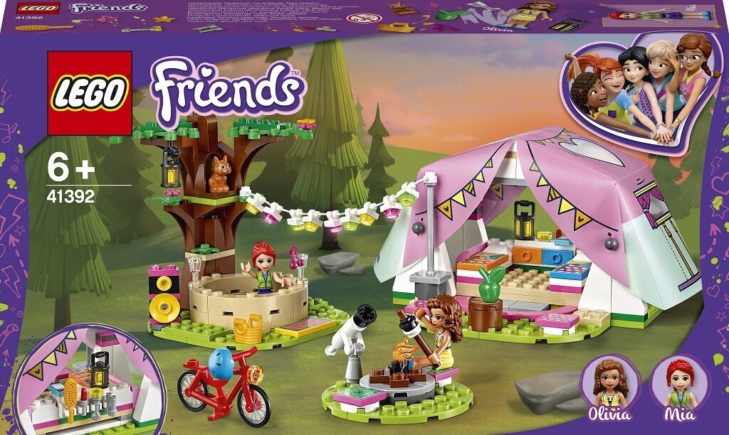 41392 LEGO® Friends Ylellinen telttailu luonnossa hinta ja tiedot | LEGOT ja rakennuslelut | hobbyhall.fi