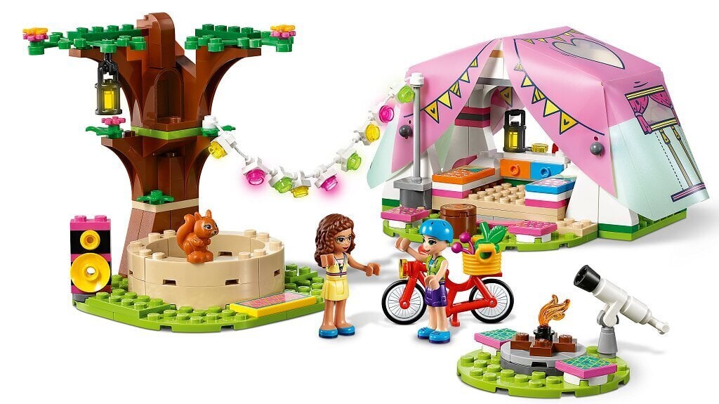 41392 LEGO® Friends Ylellinen telttailu luonnossa hinta ja tiedot | LEGOT ja rakennuslelut | hobbyhall.fi