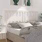 Sängynpääty valkoinen 141x4x100 cm täysi mänty hinta ja tiedot | Sängyt | hobbyhall.fi