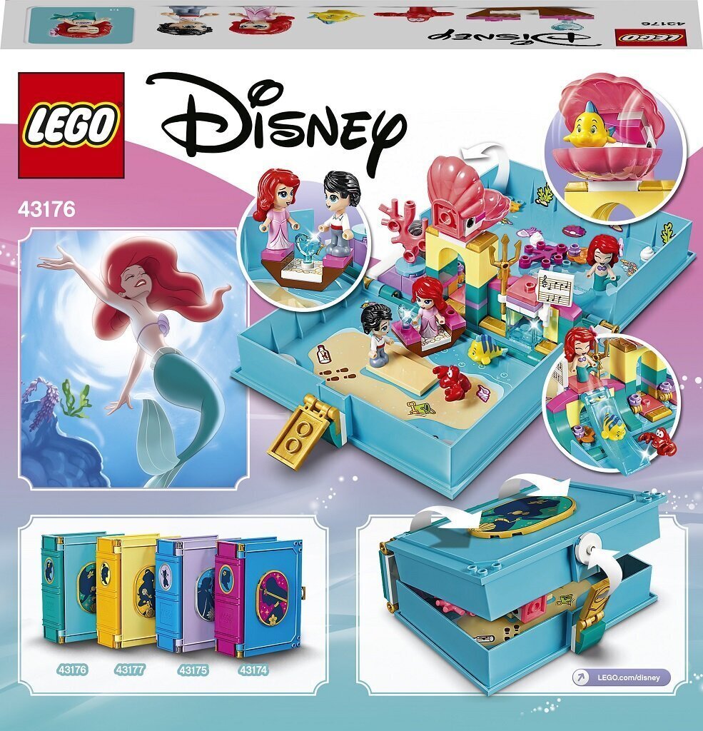 43176 LEGO® Disney Princess Arielin satukirjaseikkailut hinta ja tiedot | LEGOT ja rakennuslelut | hobbyhall.fi