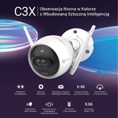 EZVIZ C3X -valvontakamera ulko- ja sisäkäyttöön hinta ja tiedot | Valvontakamerat | hobbyhall.fi