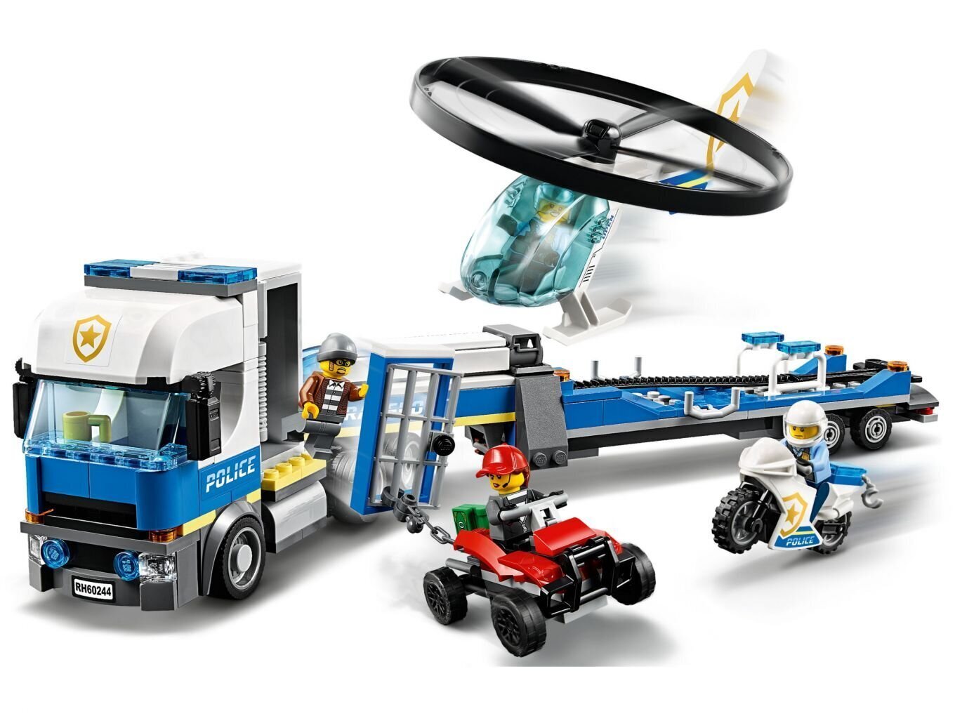 60244 LEGO® City Police -poliisin helikopterikuljetus hinta ja tiedot | LEGOT ja rakennuslelut | hobbyhall.fi