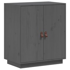 Senkki harmaa 65,5x40x75 cm täysi mänty hinta ja tiedot | Olohuoneen kaapit ja lipastot | hobbyhall.fi