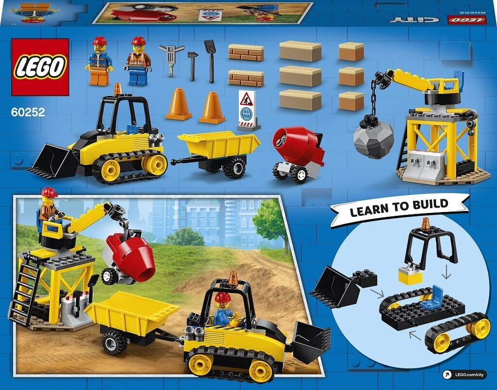 60252 LEGO® City Great Vehicles Construction Bulldozer hinta ja tiedot | LEGOT ja rakennuslelut | hobbyhall.fi