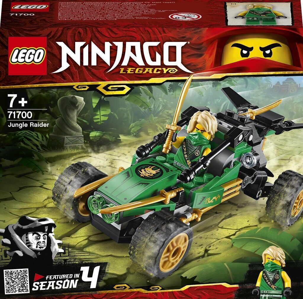 71700 LEGO® NINJAGO Viidakkohyökkääjä hinta ja tiedot | LEGOT ja rakennuslelut | hobbyhall.fi