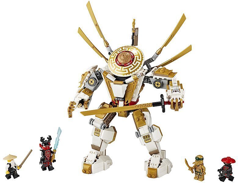 71702 LEGO® NINJAGO Kultainen robotti hinta ja tiedot | LEGOT ja rakennuslelut | hobbyhall.fi