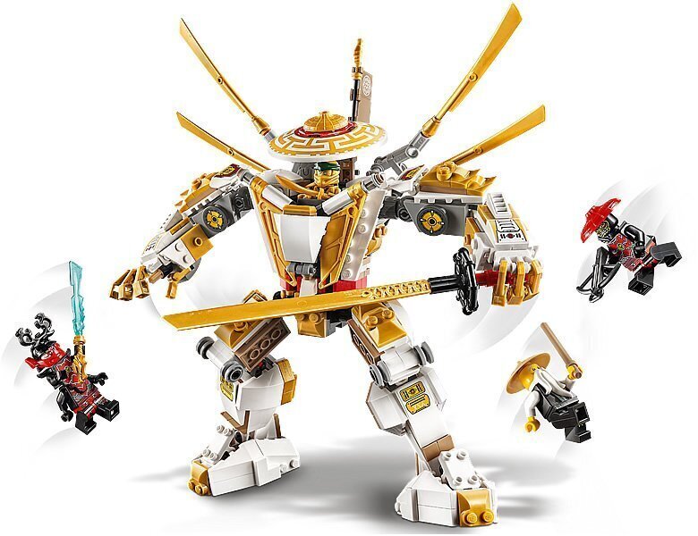 71702 LEGO® NINJAGO Kultainen robotti hinta ja tiedot | LEGOT ja rakennuslelut | hobbyhall.fi