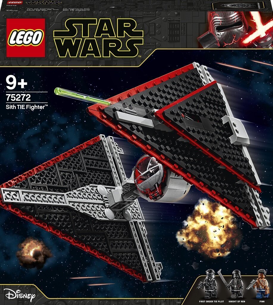 75272 LEGO® Star Wars Sith TIE-hävittäjä hinta ja tiedot | LEGOT ja rakennuslelut | hobbyhall.fi