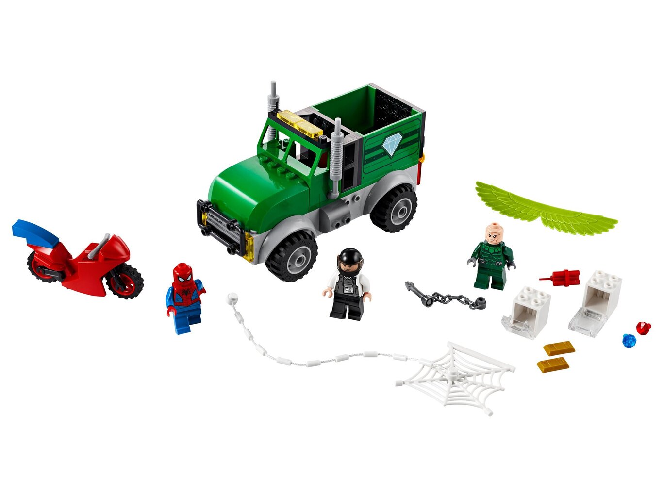 76147 LEGO® Super Heroes kuormaauton ryöstö hinta ja tiedot | LEGOT ja rakennuslelut | hobbyhall.fi