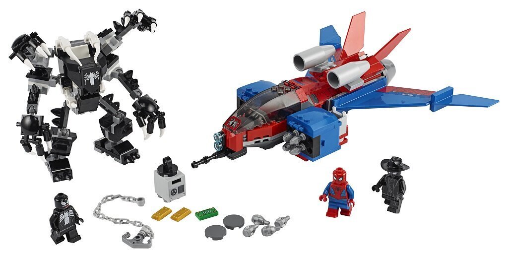 76150 LEGO® Super Heroes Spiderjet vs. Venom robotti hinta ja tiedot | LEGOT ja rakennuslelut | hobbyhall.fi