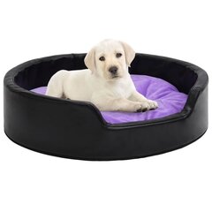 Koiran peti musta ja violetti 99x89x21 cm plyysi ja keinonahka hinta ja tiedot | Pedit ja pesät | hobbyhall.fi