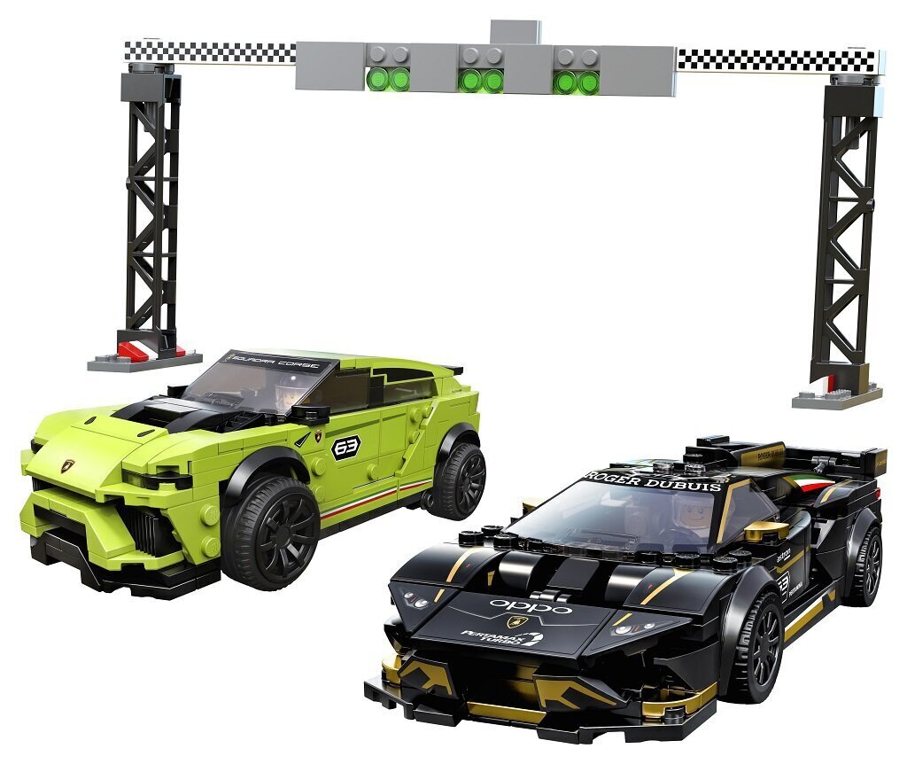 76899 LEGO® Lamborghini Urus ST-X & Lamborghini Huracán Super Trofeo EVO hinta ja tiedot | LEGOT ja rakennuslelut | hobbyhall.fi