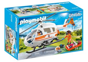 Ambulanssihelikopteri 70048 PLAYMOBIL® City Life hinta ja tiedot | LEGOT ja rakennuslelut | hobbyhall.fi